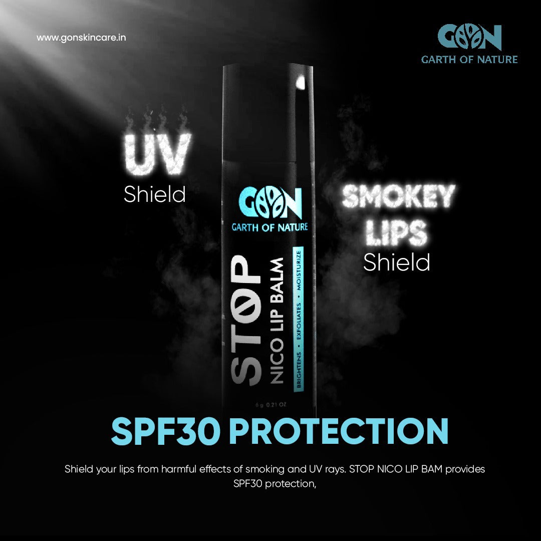 GON Stop Nico Lip Balm with SPF 30 for Dark Pigmented Lips  – 6g